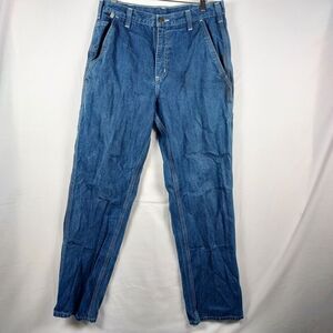 Carhartt FR Work Jeans 32x32 Flame Resistant Denim Pants CAT2 NFPA2112 Blue Deni